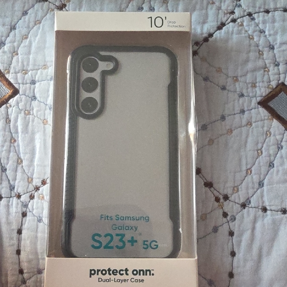 On Running Clear and Black Case for Samsung Galaxy S23+